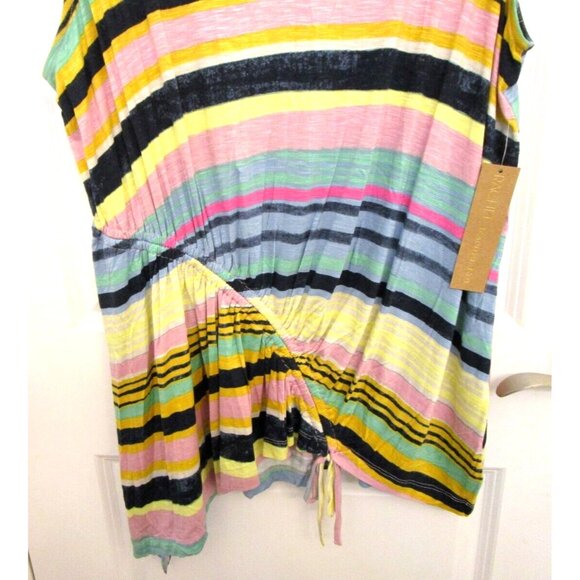 Rachel Roy Curvy Collection Plus Size Stripe Multicolor Sleeveless Top - 3X NWT - Picture 7 of 15